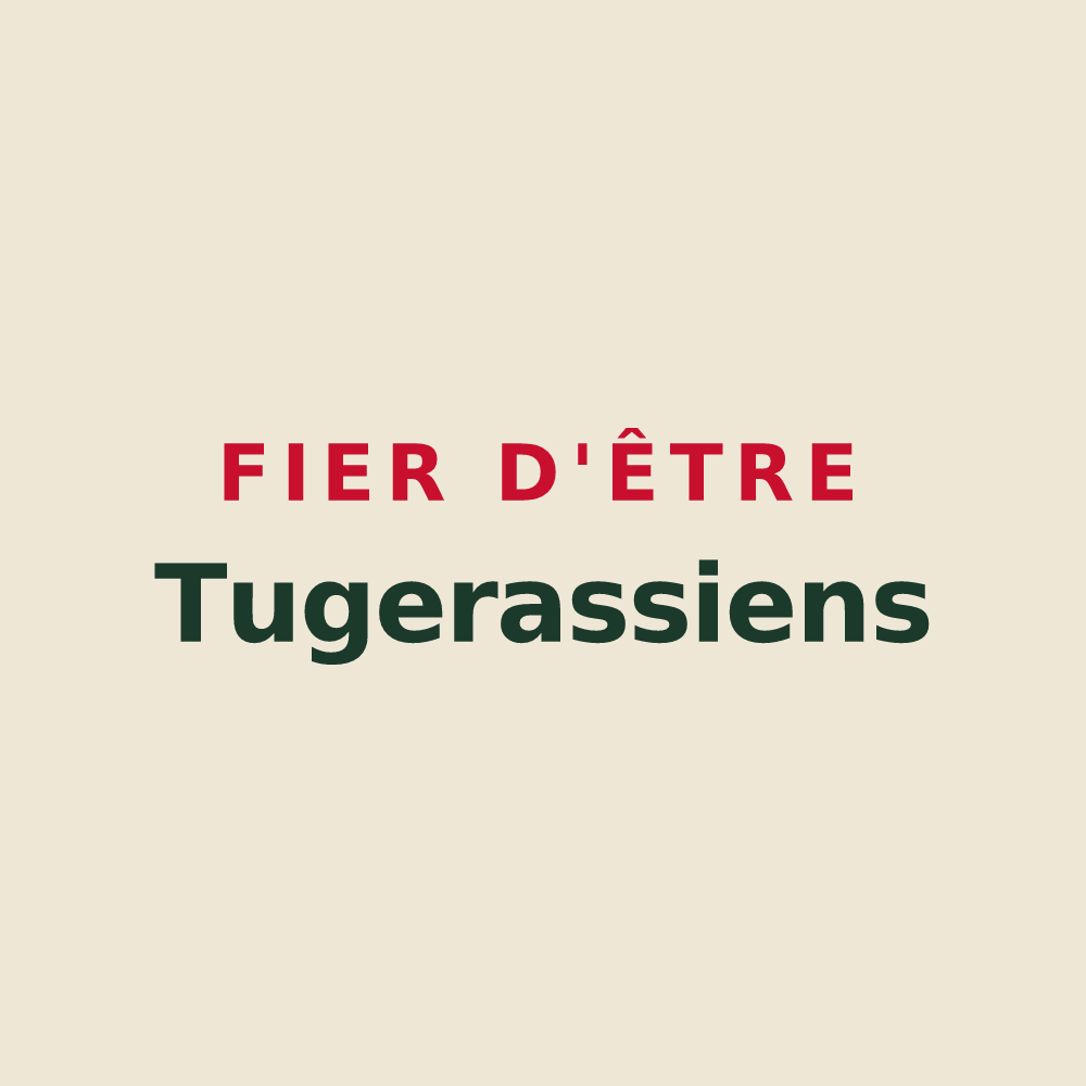 Tote bag « Fier d'être Tugerassiens » — design pour Tugéras-Saint-Maurice