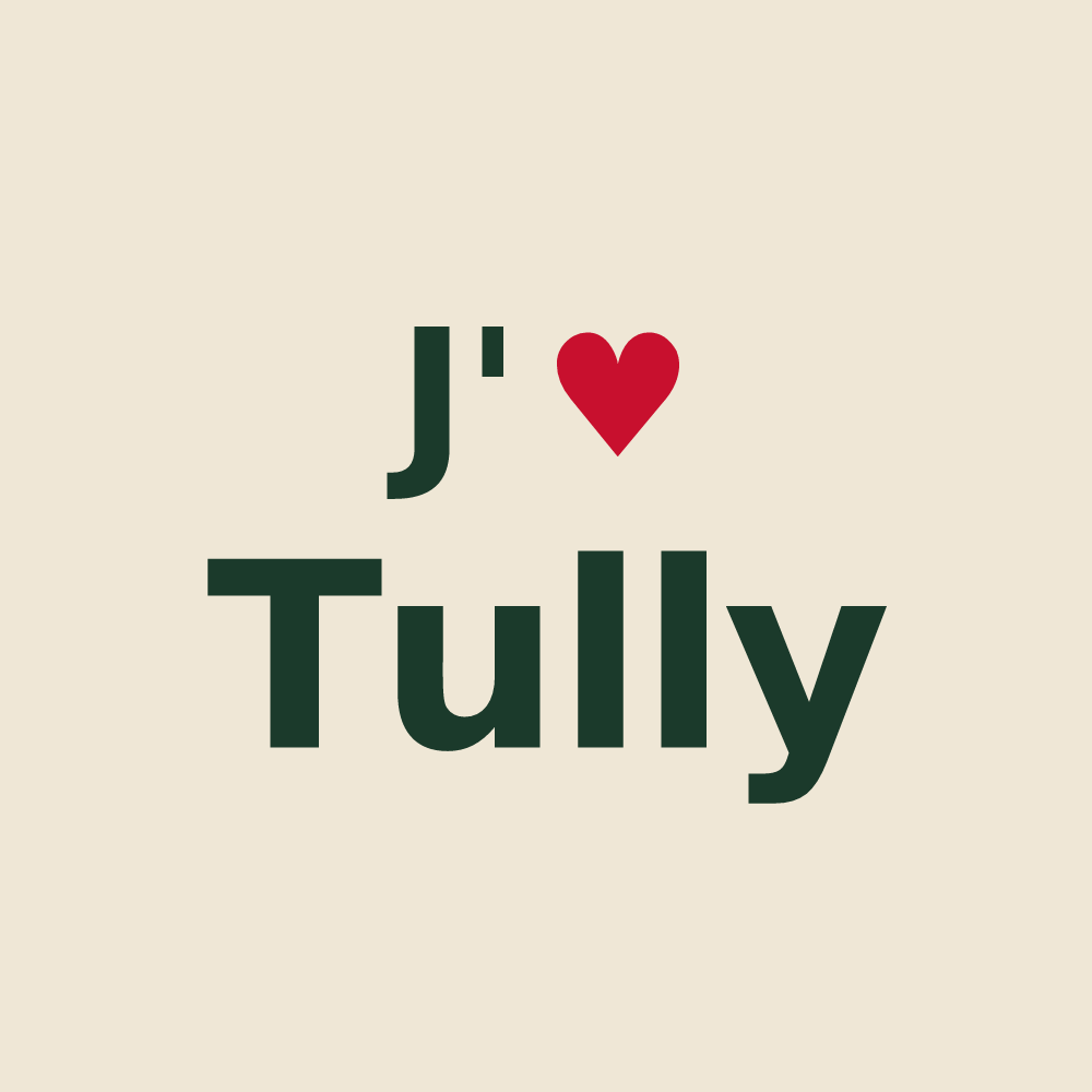 Tote bag personnalisé Tully — design J'aime Tully