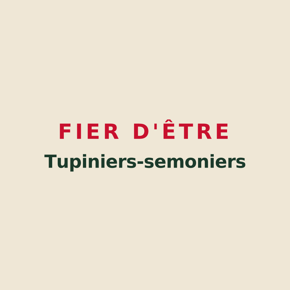 Tote bag « Fier d'être Tupiniers-semoniers » — design pour Tupin-et-Semons