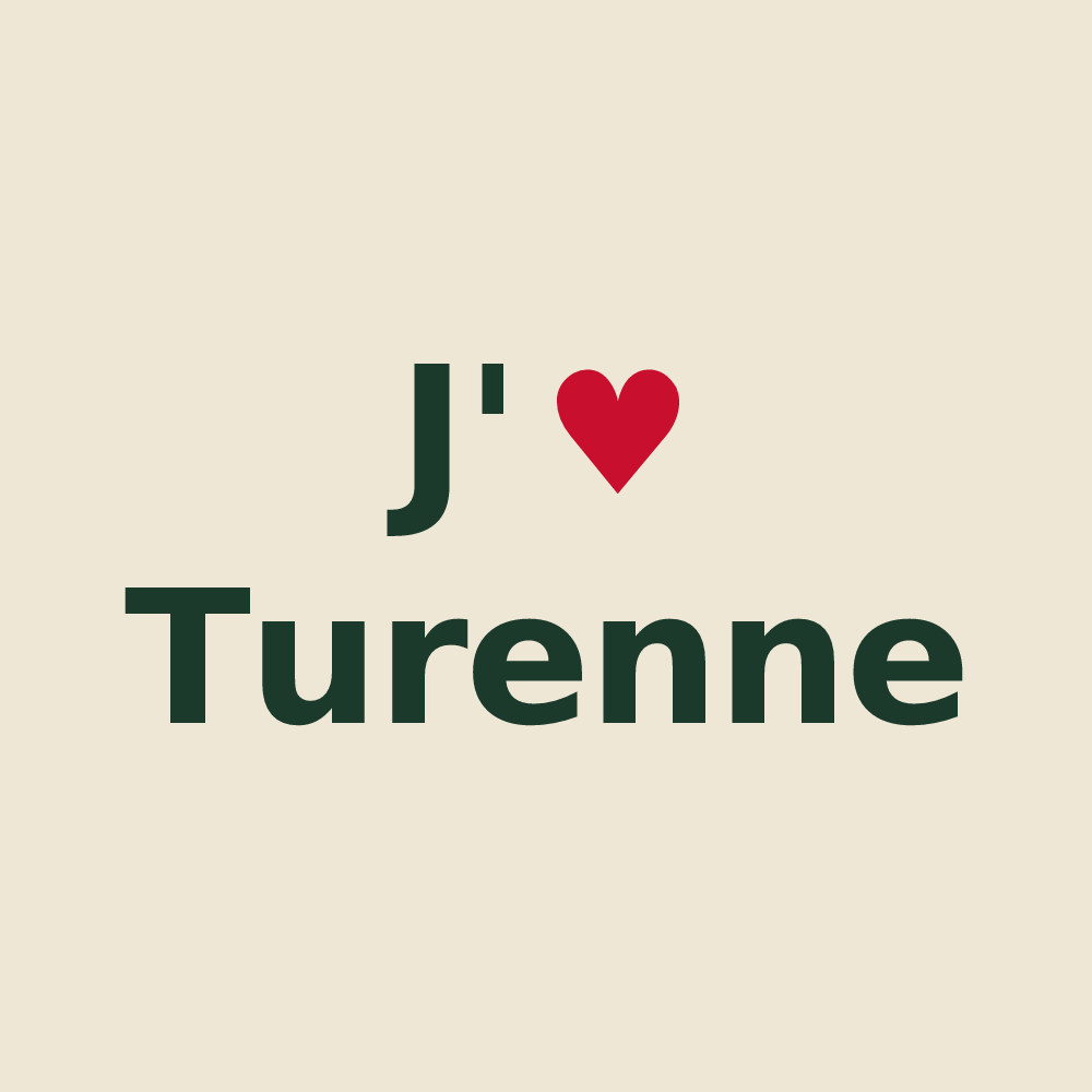 Tote bag personnalisé Turenne — design J'aime Turenne