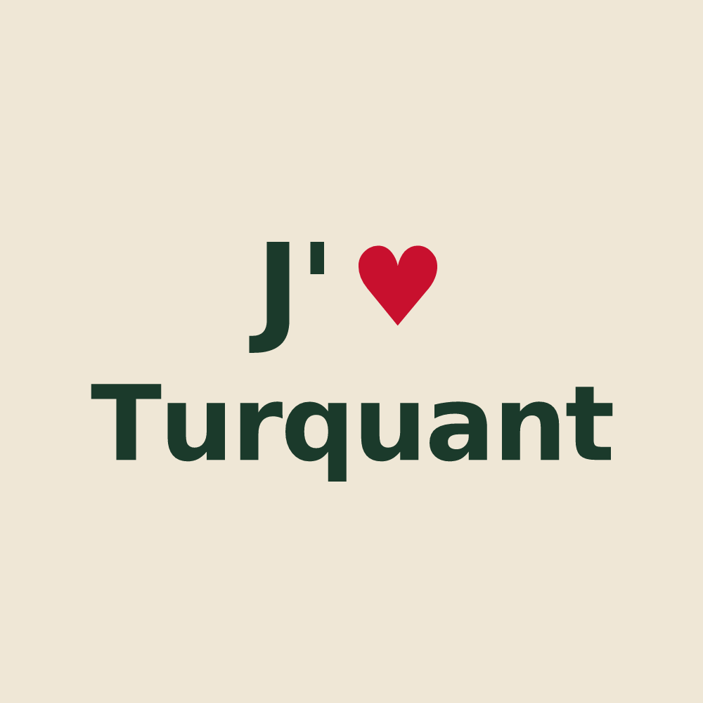 Tote bag personnalisé Turquant — design J'aime Turquant