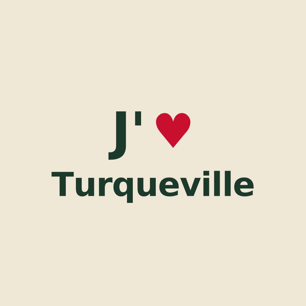 Tote bag personnalisé Turqueville — design J'aime Turqueville