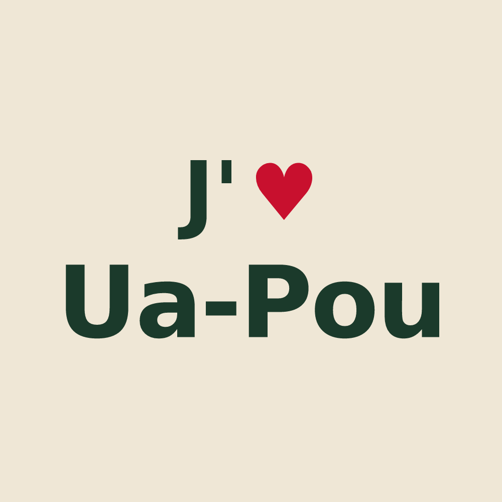Tote bag personnalisé Ua-Pou — design J'aime Ua-Pou