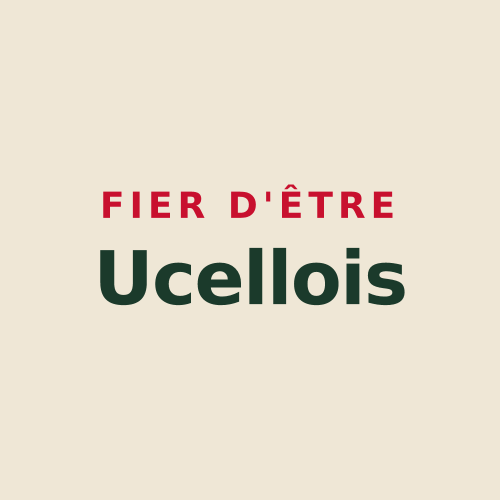 Tote bag « Fier d'être Ucellois » — design pour Ucel