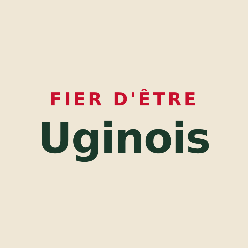 Tote bag « Fier d'être Uginois » — design pour Ugine
