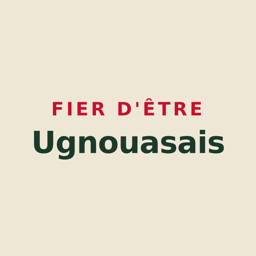 Tote bag « Fier d'être Ugnouasais » — design pour Ugnouas