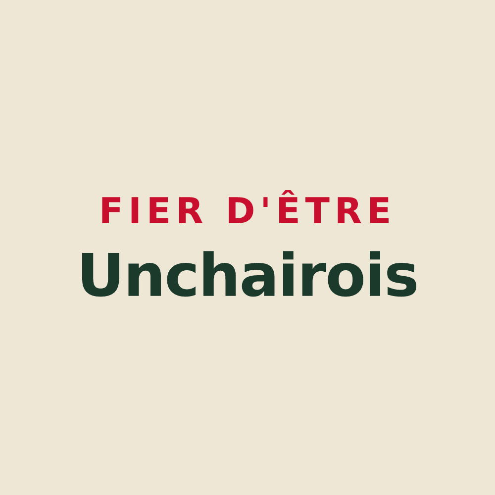 Tote bag « Fier d'être Unchairois » — design pour Unchair