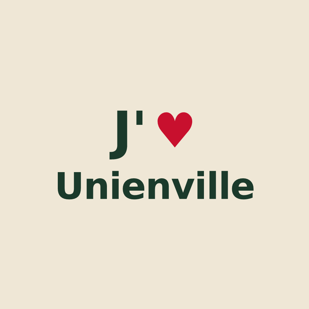 Tote bag personnalisé Unienville — design J'aime Unienville