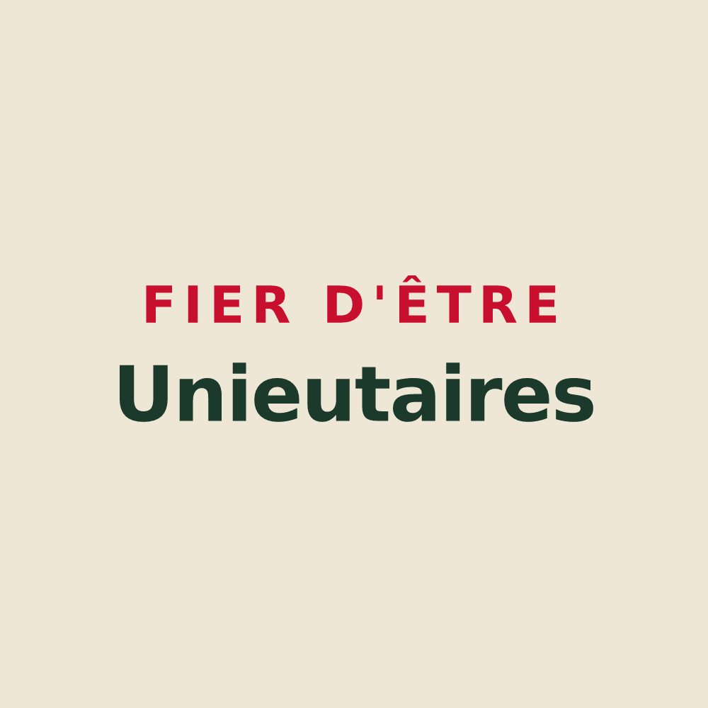 Tote bag « Fier d'être Unieutaires » — design pour Unieux