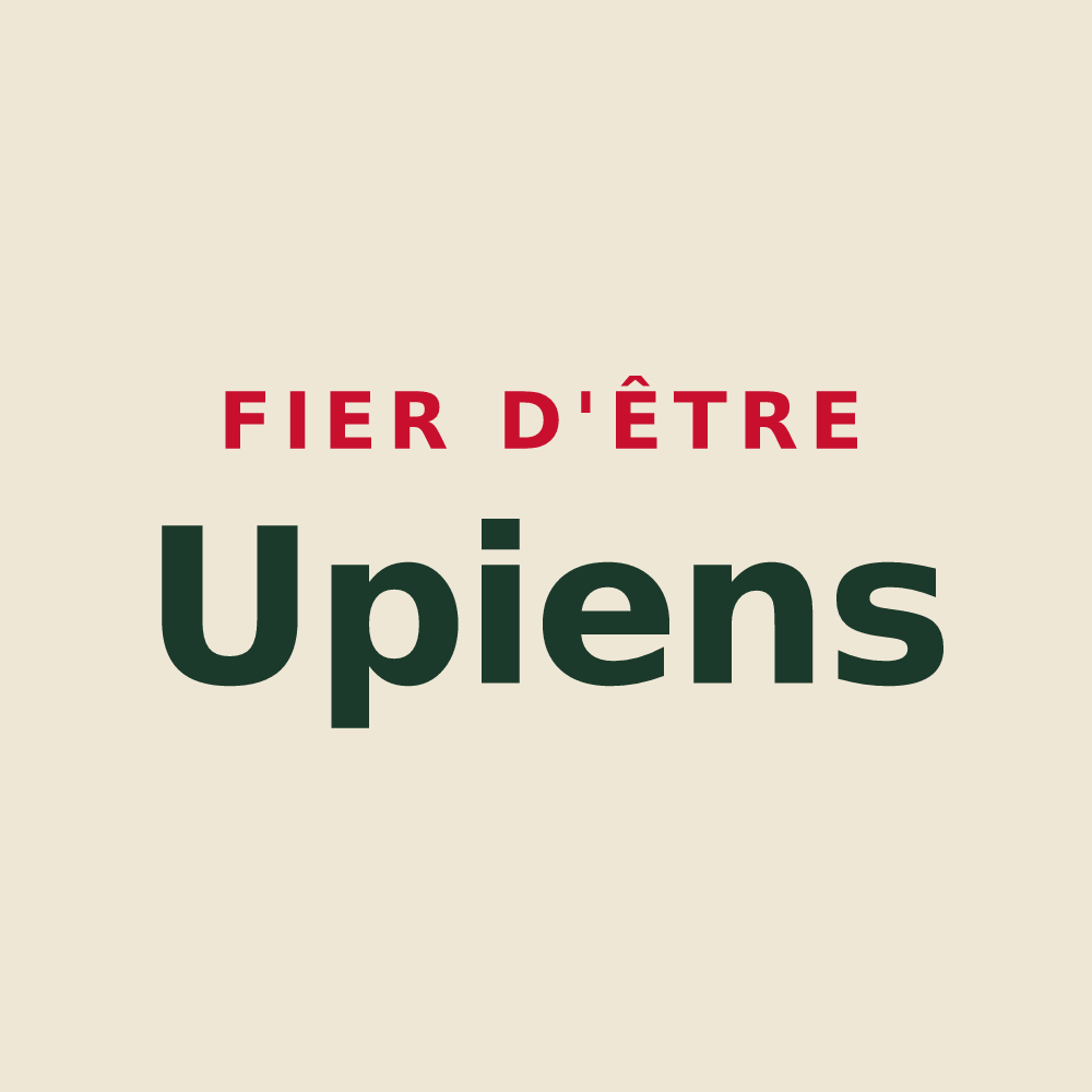Tote bag « Fier d'être Upiens » — design pour Upie