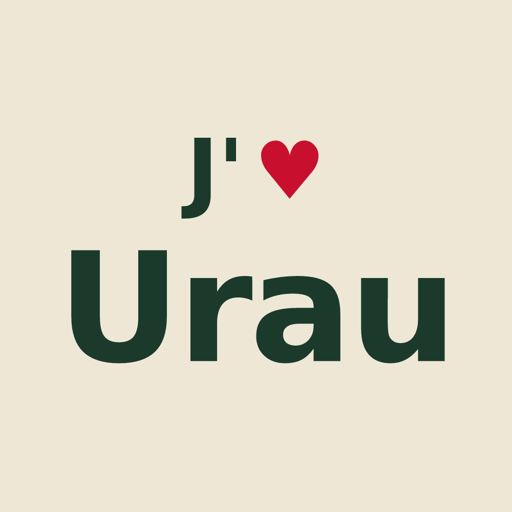 Tote bag personnalisé Urau — design J'aime Urau