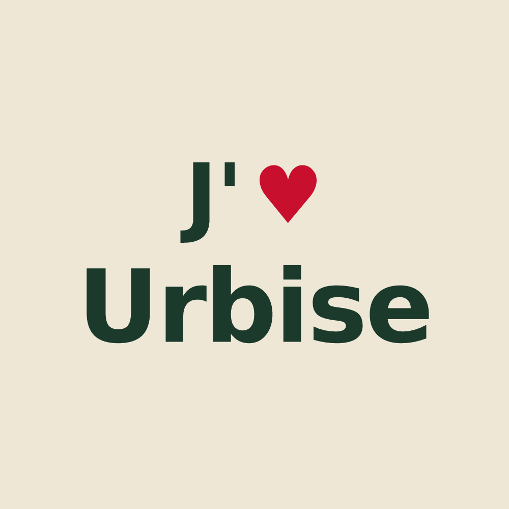 Tote bag personnalisé Urbise — design J'aime Urbise