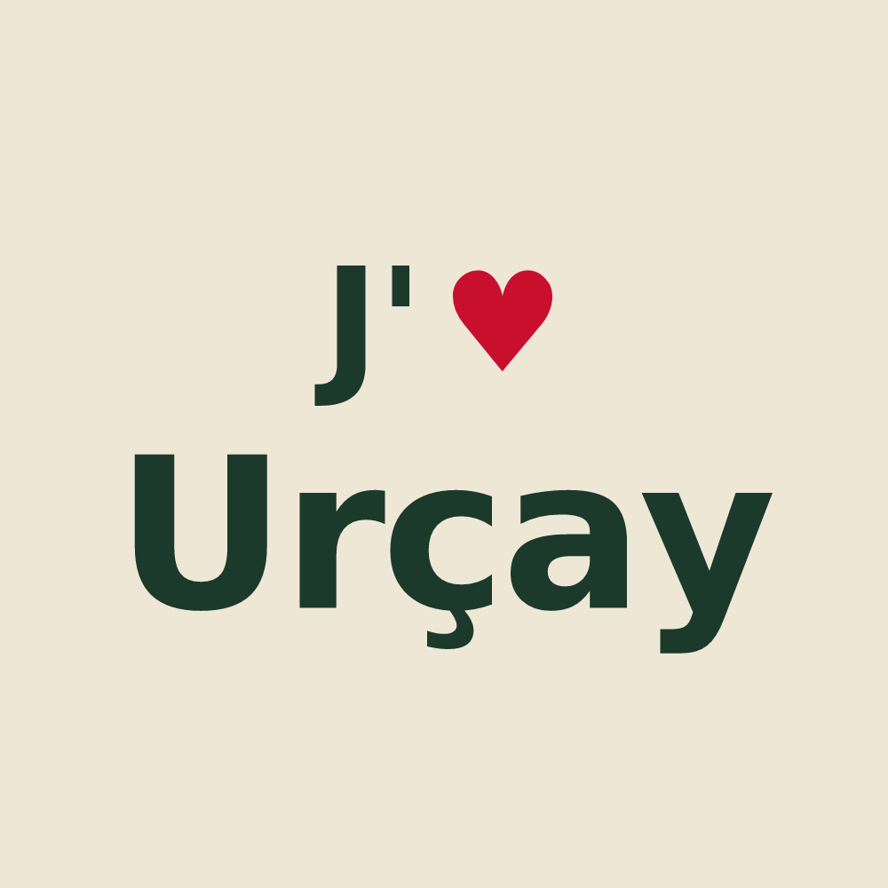 Tote bag personnalisé Urçay — design J'aime Urçay