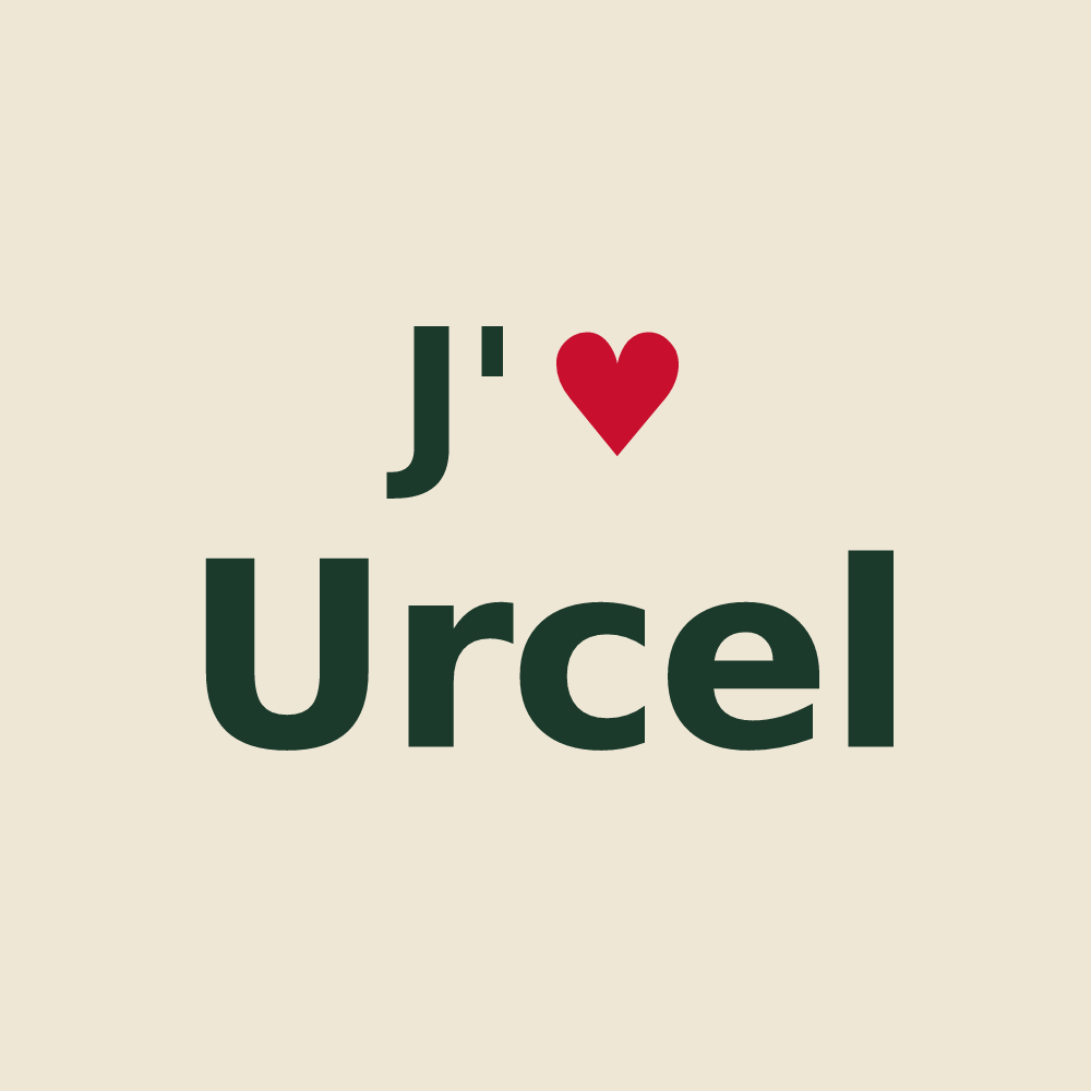 Tote bag personnalisé Urcel — design J'aime Urcel