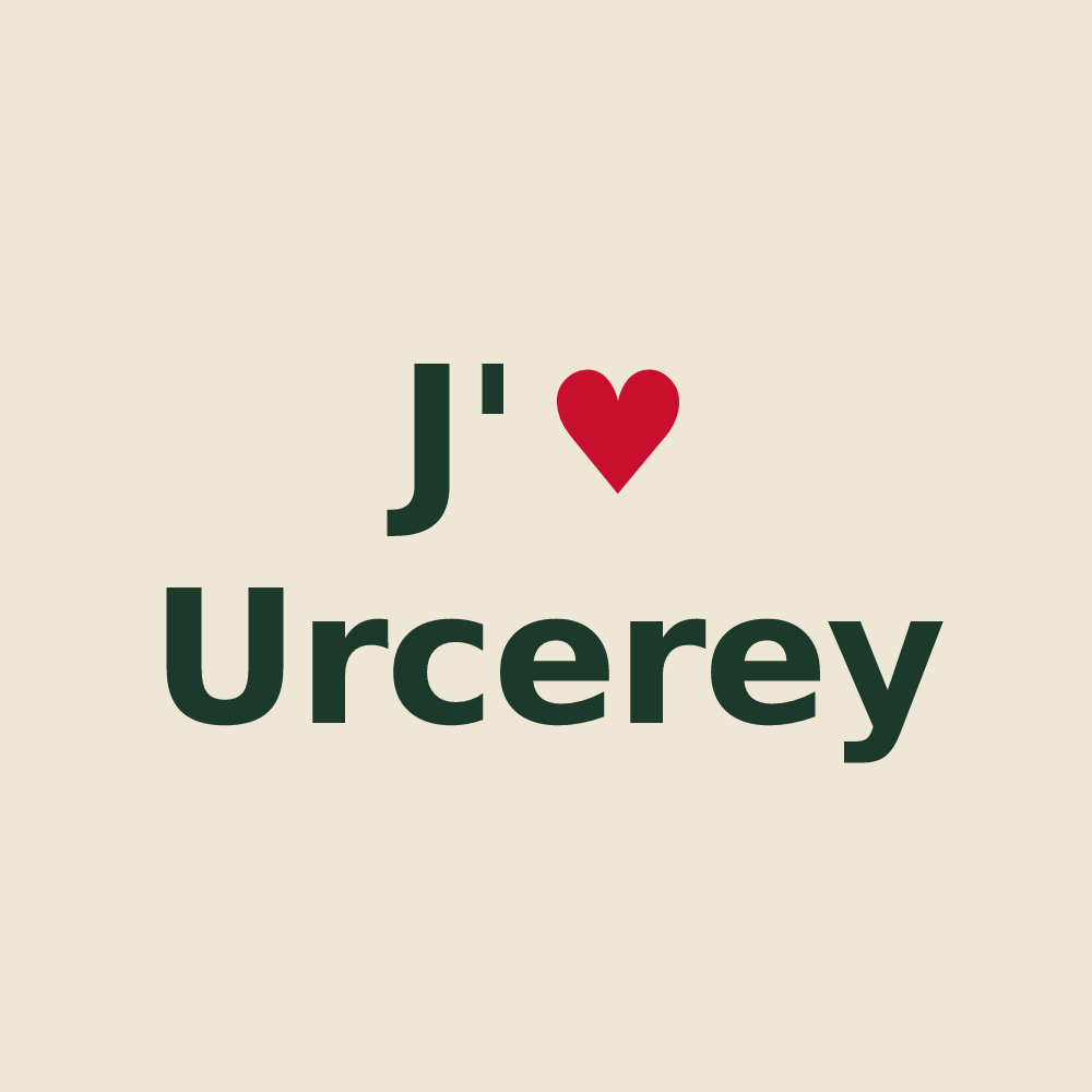 Tote bag personnalisé Urcerey — design J'aime Urcerey