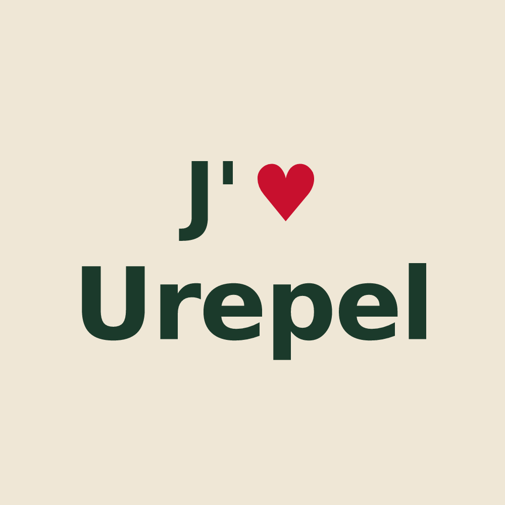 Tote bag personnalisé Urepel — design J'aime Urepel