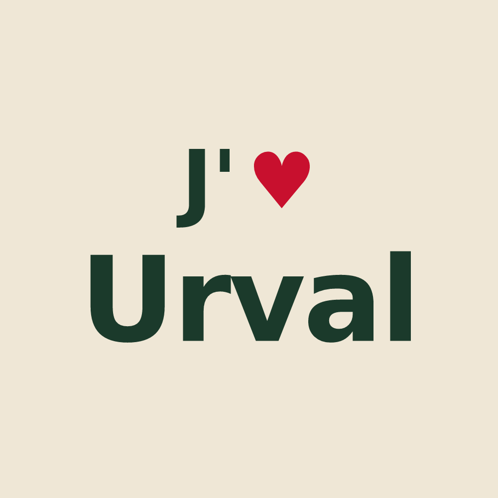 Tote bag personnalisé Urval — design J'aime Urval