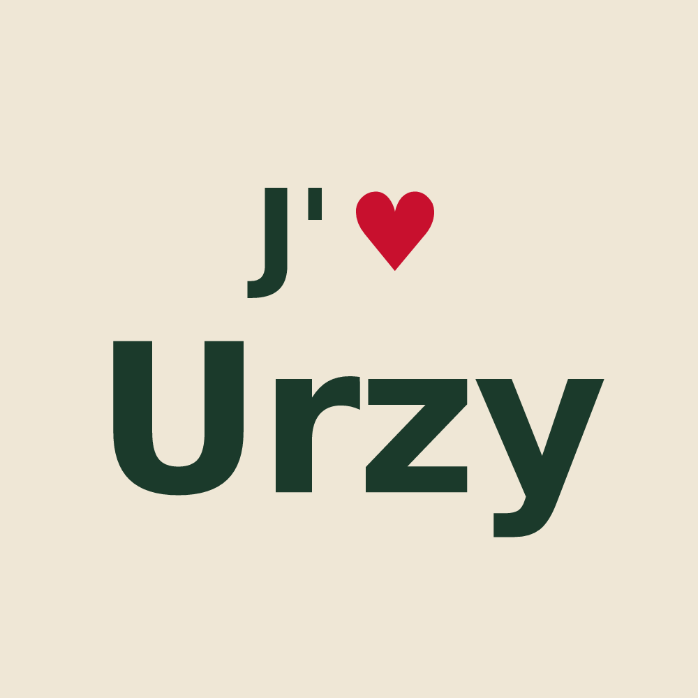 Tote bag personnalisé Urzy — design J'aime Urzy