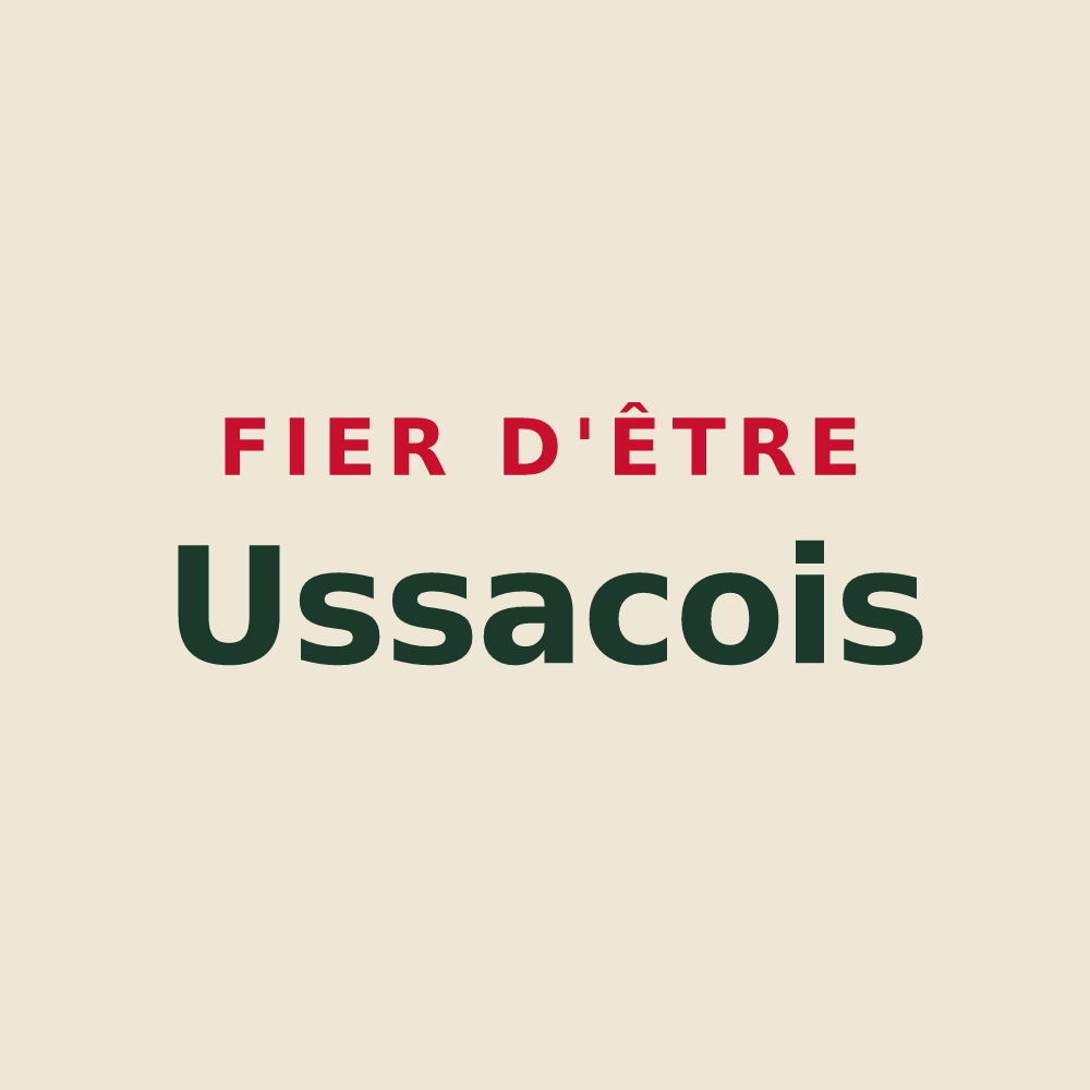 Tote bag « Fier d'être Ussacois » — design pour Ussac
