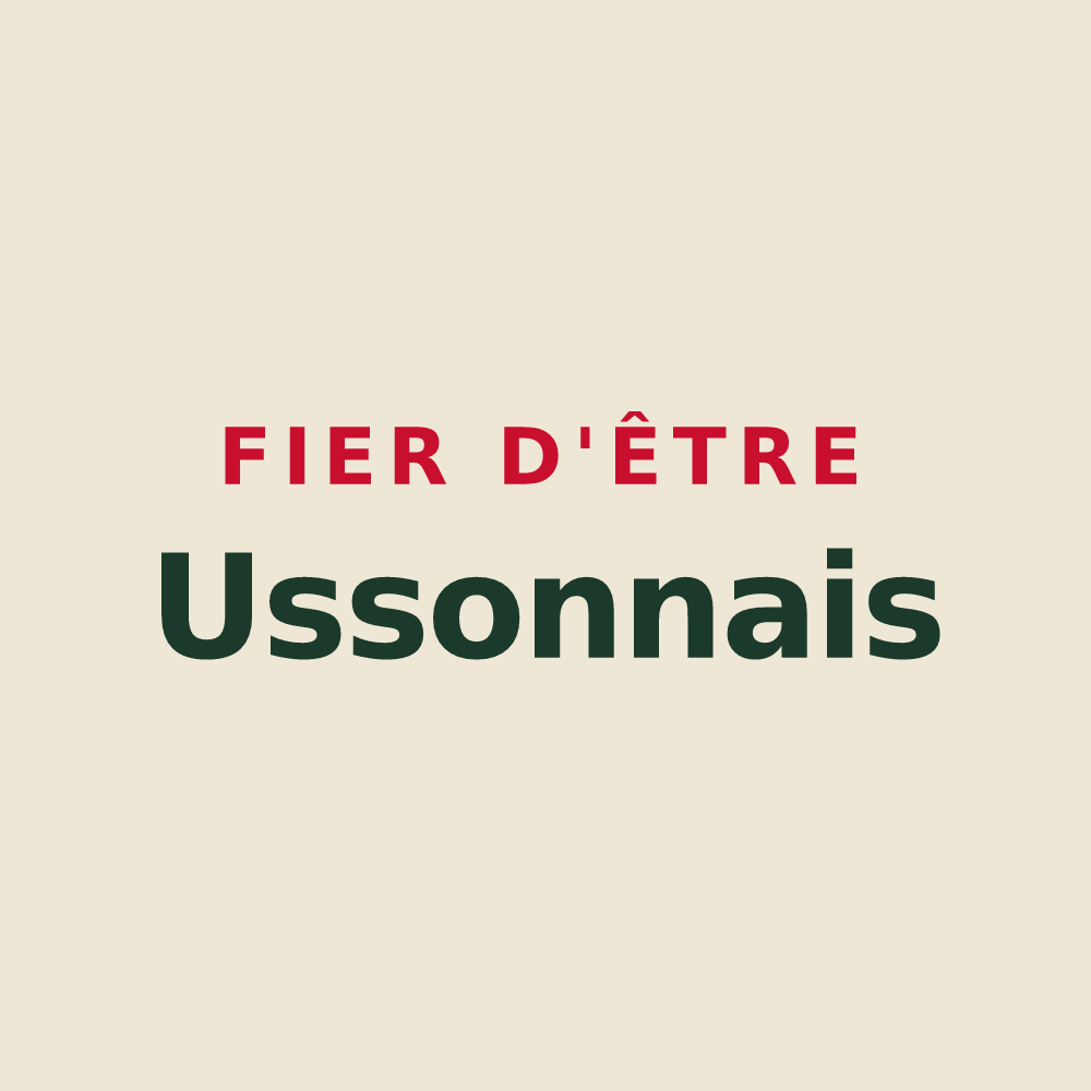 Tote bag « Fier d'être Ussonnais » — design pour Usson-du-Poitou
