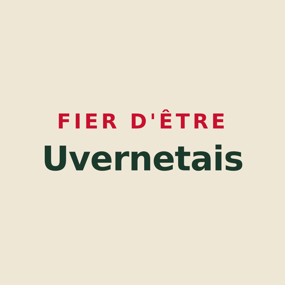 Tote bag « Fier d'être Uvernetais » — design pour Uvernet-Fours