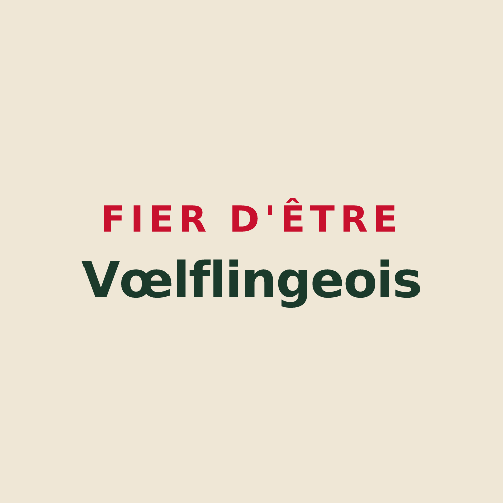 Tote bag « Fier d'être Vœlflingeois » — design pour Vœlfling-lès-Bouzonville