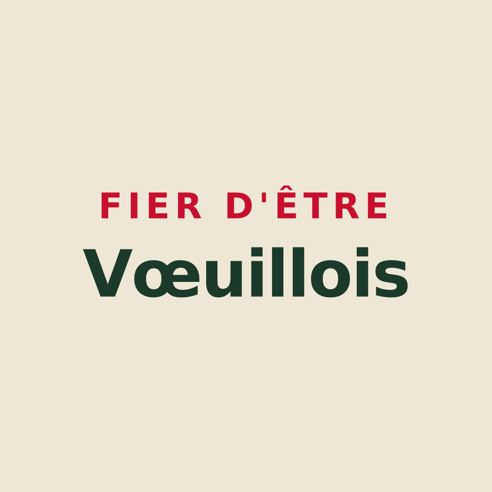 Tote bag « Fier d'être Vœuillois » — design pour Vœuil-et-Giget