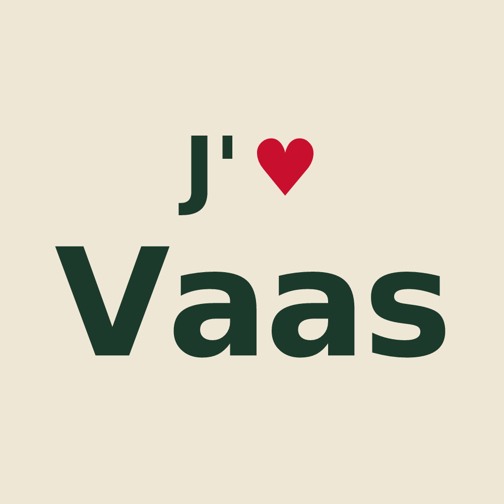 Tote bag personnalisé Vaas — design J'aime Vaas