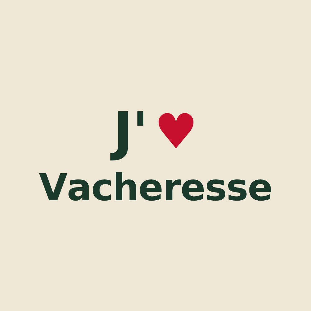 Tote bag personnalisé Vacheresse — design J'aime Vacheresse