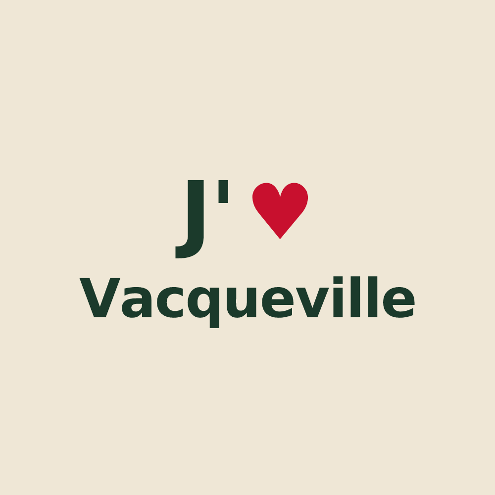 Tote bag personnalisé Vacqueville — design J'aime Vacqueville