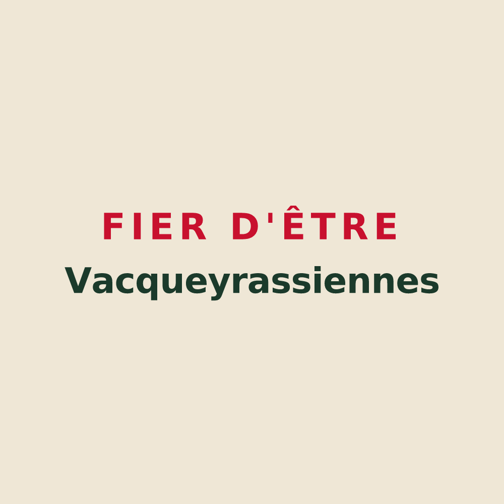 Tote bag « Fier d'être Vacqueyrassiennes » — design pour Vacqueyras
