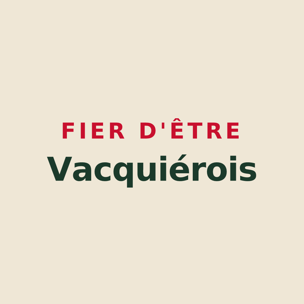 Tote bag « Fier d'être Vacquiérois » — design pour Vacquiers
