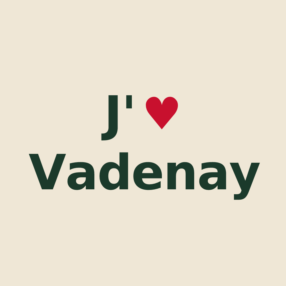 Tote bag personnalisé Vadenay — design J'aime Vadenay