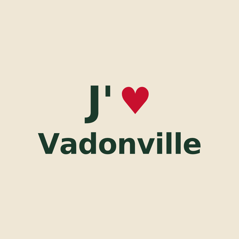 Tote bag personnalisé Vadonville — design J'aime Vadonville