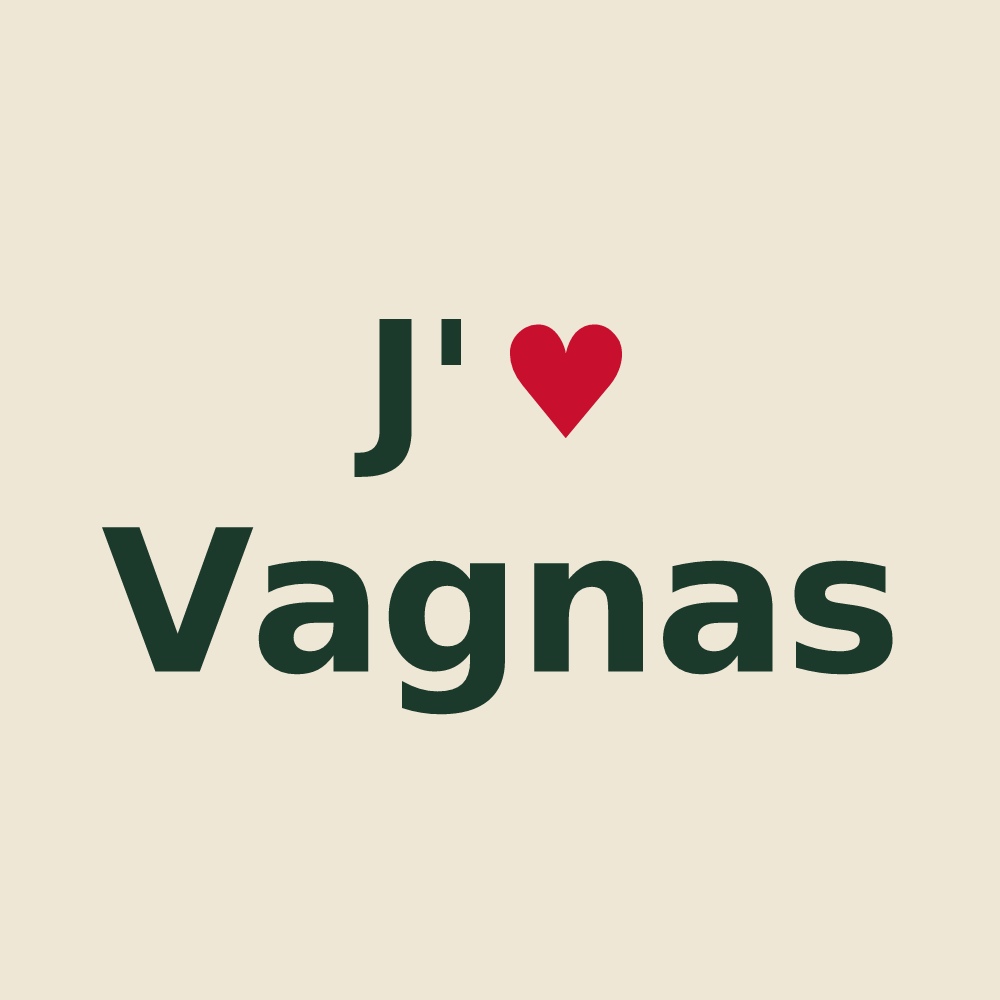 Tote bag personnalisé Vagnas — design J'aime Vagnas