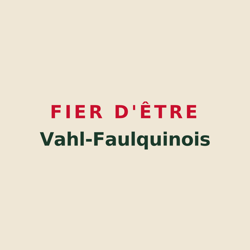 Tote bag « Fier d'être Vahl-Faulquinois » — design pour Vahl-lès-Faulquemont