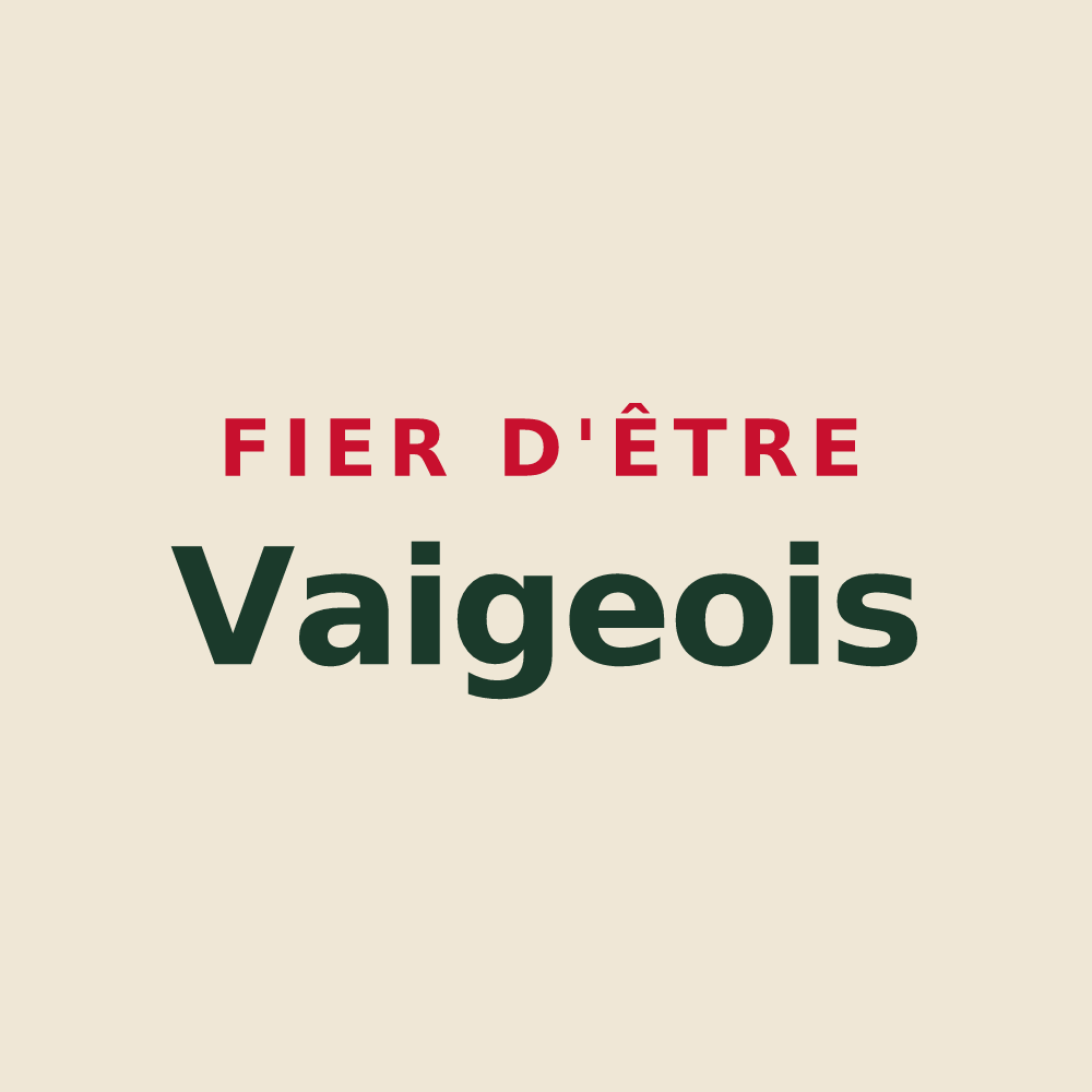 Tote bag « Fier d'être Vaigeois » — design pour Vaiges