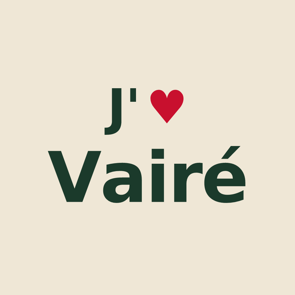 Tote bag personnalisé Vairé — design J'aime Vairé