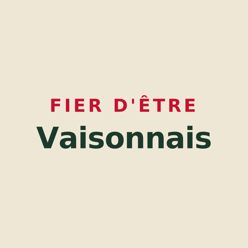 Tote bag « Fier d'être Vaisonnais » — design pour Vaison-la-Romaine