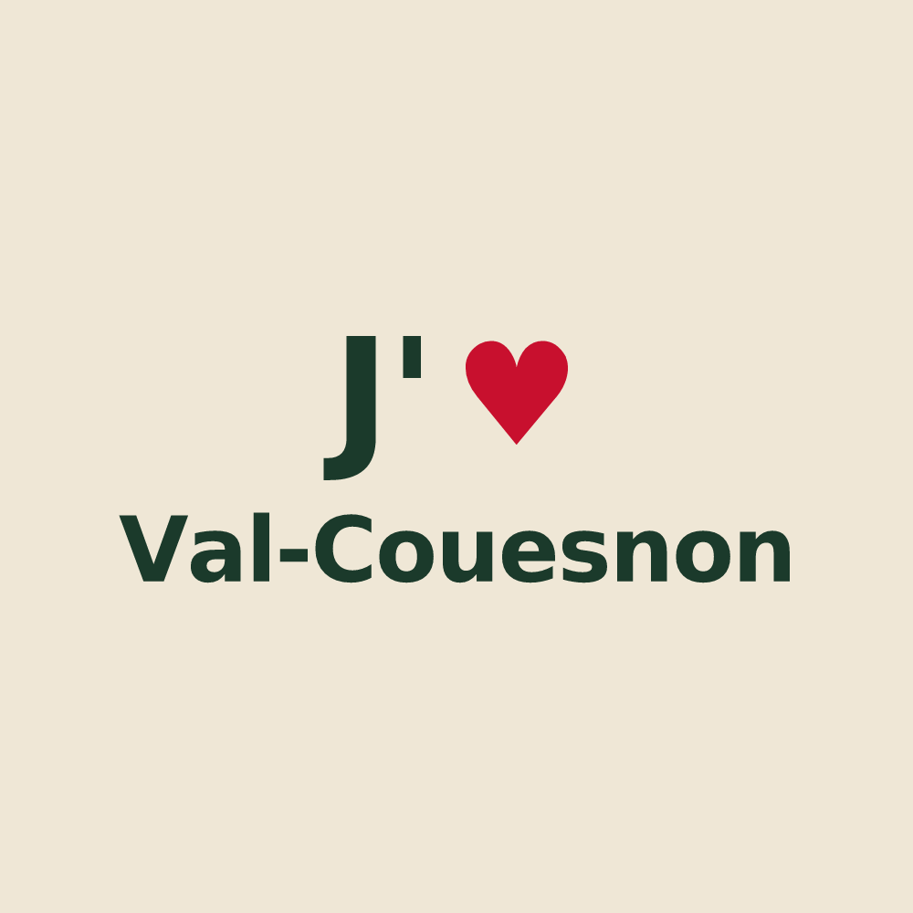Tote bag personnalisé Val-Couesnon — design J'aime Val-Couesnon