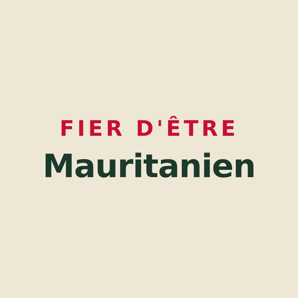 Tote bag « Fier d'être Mauritanien » — design pour Val d'Anast