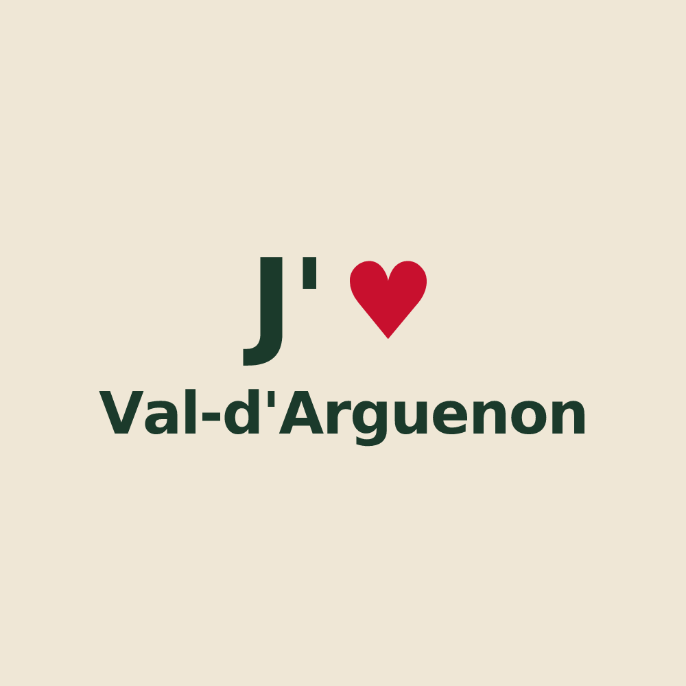 Tote bag personnalisé Val-d'Arguenon — design J'aime Val-d'Arguenon