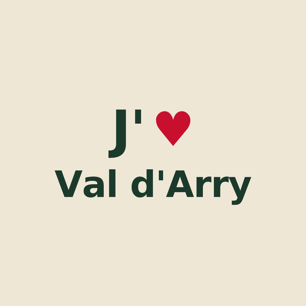 Tote bag personnalisé Val d'Arry — design J'aime Val d'Arry