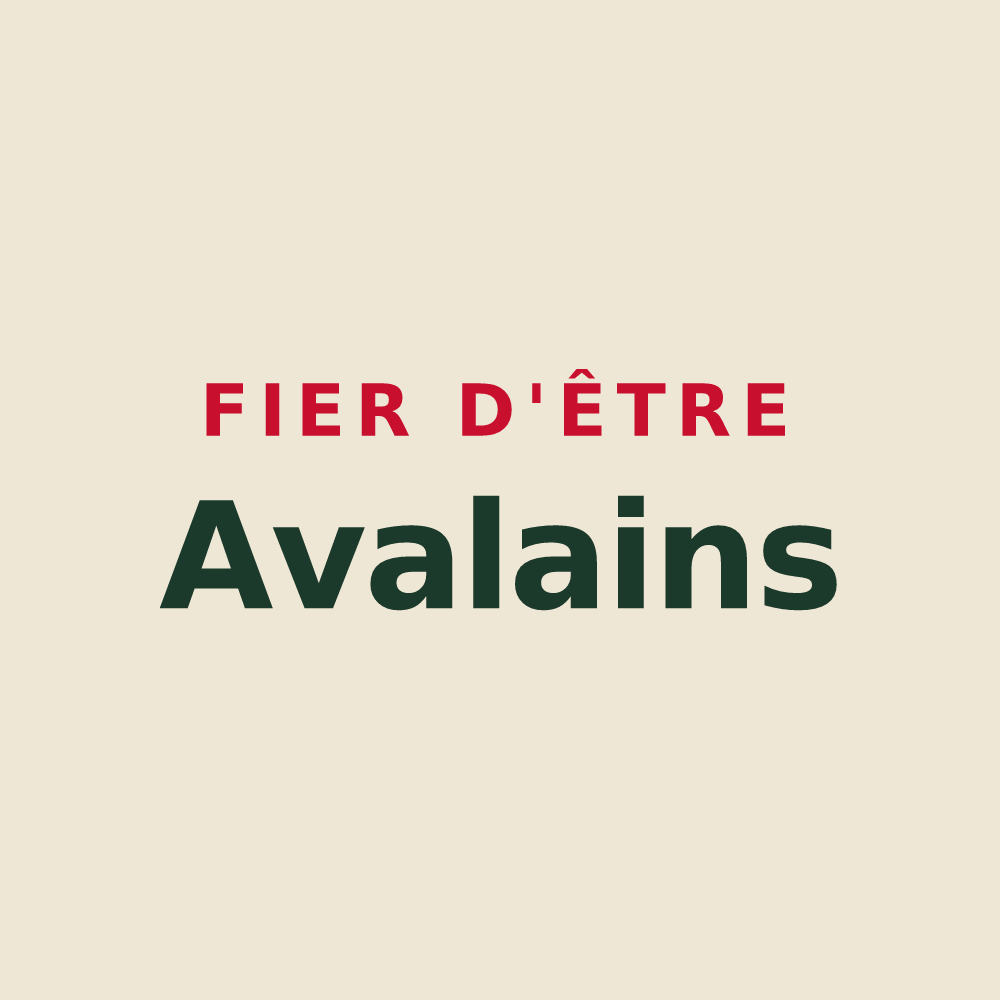 Tote bag « Fier d'être Avalains » — design pour Val-d'Isère