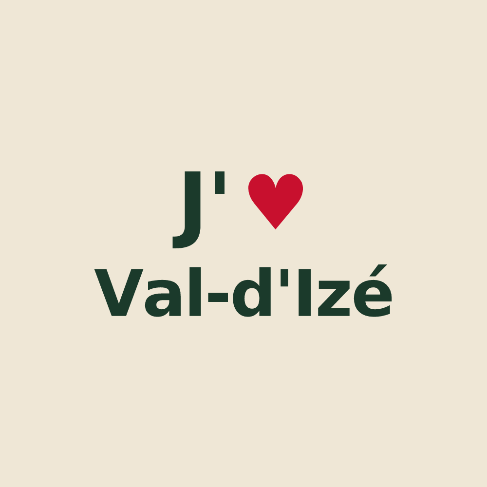 Tote bag personnalisé Val-d'Izé — design J'aime Val-d'Izé