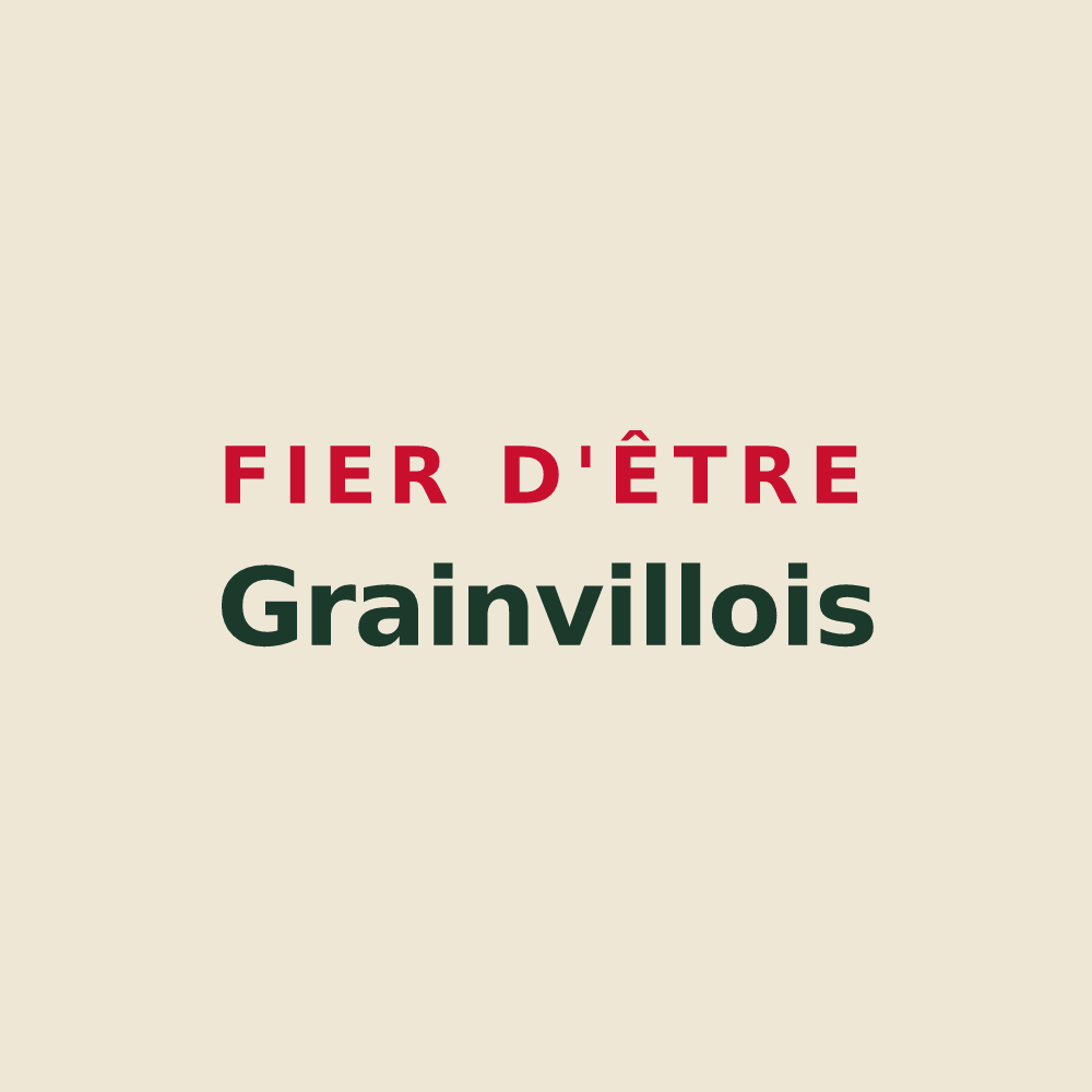 Tote bag « Fier d'être Grainvillois » — design pour Val d'Orger