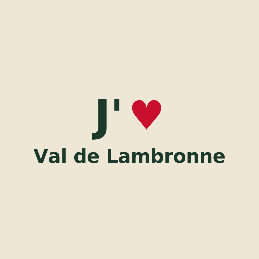 Tote bag personnalisé Val de Lambronne — design J'aime Val de Lambronne