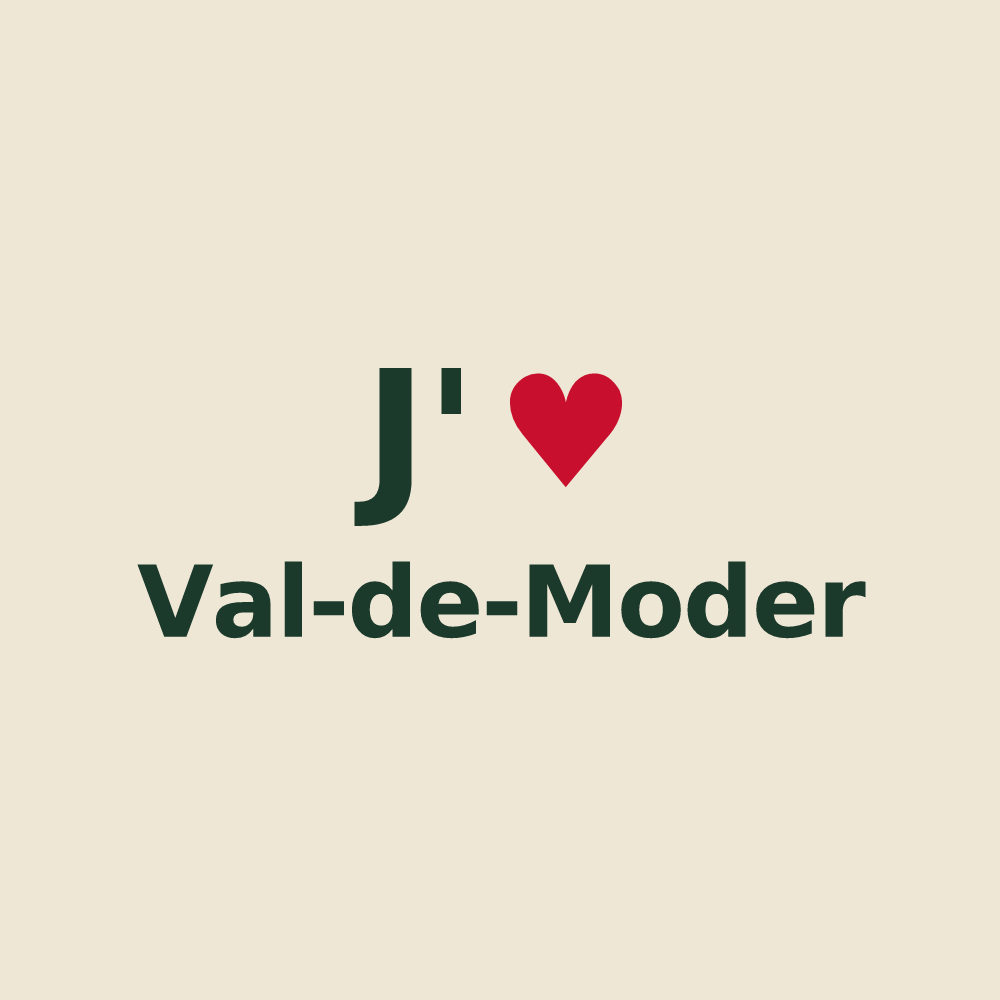 Tote bag personnalisé Val-de-Moder — design J'aime Val-de-Moder