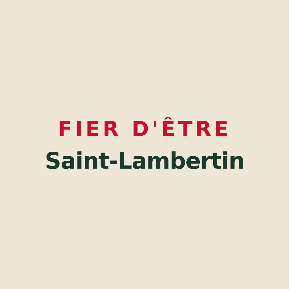 Tote bag « Fier d'être Saint-Lambertin » — design pour Val-du-Layon