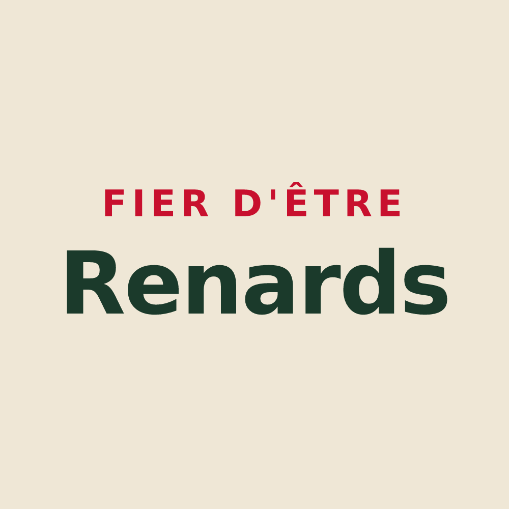 Tote bag « Fier d'être Renards » — design pour Val-et-Châtillon
